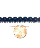 8mm Black Onyx Beads - 1 STRAND - Round Black Onyx Beads - Gemstone Beads - Jewelry Making Bead Supplies - GM88