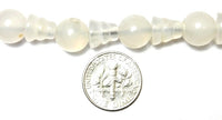 2 SETS Tibetan Moonstone Guru Bead Sets - Mala Making Supply - Tibetan Guru Beads - GB33-2