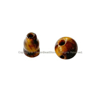 Tigers Eye Guru Bead Set - Tibetan Guru Beads - Mala Making Supply- 3 Hole Guru Bead- Tibetan Tigers Eye Guru Bead Set - GB21S-1