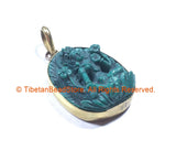 Tibetan Green Tara Pendant - Green Tara - TibetanBeadStore Original Design - Handmade Pendant - Jewelry Making Supplies - WM2888B