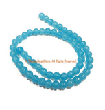 8mm Aqua Quartz Round Beads - 1 STRAND Round Blue Aqua Quartz Beads - 15 Inches Approx 55 Beads Per Strand - Jewelry Bead Supplies - GM104