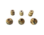 3 SETS Tibetan Inlaid Antiqued Guru Bead Sets - Tibetan Guru Beads with Turquoise, Coral Inlays - Mala Making Supply - GB100A-3
