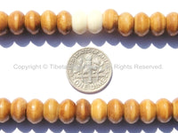 108 beads - 9mm Tibetan Bone Mala Prayer Beads - 9mm Size Bone Tibetan Mala Beads - Mala Making Supplies - PB114 - TibetanBeadStore