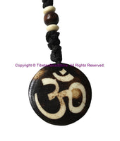 Ethnic Handmade Carved Om Mantra Design Keychain Keyring - Handmade Ethnic Keychains - KC108