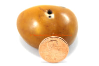 LARGE Tibetan Amber Copal Resin Bead - Ethnic Tibetan Honey Amber Resin Bead - TibetanBeadStore - B3323