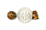2 SETS - Tigers Eye Guru Bead Set - Tibetan Guru Beads - GB21-2