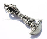 Ethnic Tibetan Vajra Dorje Phurba Dagger Charm Pendant - Tribal Tibetan Buddhist Ritual Phurba Dagger Pendant - WM4974