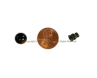1 Set - 10mm Size Natural Tigers Eye Tibetan 3 Hole Guru Bead Set - Guru Beads - Mala Making Supplies - GB21B-1