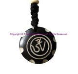Ethnic Handmade Carved OM Mantra Design Keychain Keyring - Handmade Ethnic Keychains - KC105