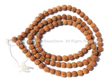 108 beads - 6mm Natural Rudraksha Seed Beads - Nepalese Tibetan Rudraksha Seed Prayer Mala Beads- TibetanBeadStore Mala Supplies - PB68 - TibetanBeadStore