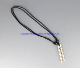 Adjustable Tibetan OM Mani Mantra Bone Necklace - Handmade Tibetan Jewelry- Unisex Jewelry - Necklace- TibetanBeadStore- WM7939