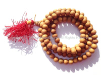 108 beads - Tibetan Natural Sandalwood Mala Prayer Beads - 8mm - Tibetan Mala Beads - Mala Making Supplies - PB98S-R