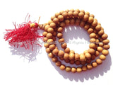 108 beads - Tibetan Natural Sandalwood Mala Prayer Beads - 8mm - Tibetan Mala Beads - Mala Making Supplies - PB98S-R