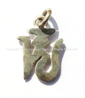 3 PENDANTS - Handcrafted Small Tibetan OM Mantra Charm PendantS - Small Om Aum Ohm Mantra Charm Pendant - Buddhist Yoga Jewelry - Wm4832-3