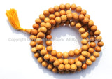 108 BEADS Tibetan Natural Wood Mala Prayer Beads - 8mm - 9mm Size - Tibetan Mala Beads - Mala Supplies - PB95 - TibetanBeadStore
