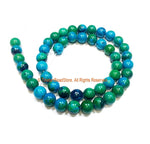 8mm Chrysocolla Round Beads - 1 STRAND Round Chrysocolla Beads - Gemstone Beads - Jewelry Making Bead Supplies - GM89