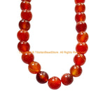 Natural Gemstone Beads Strand - Carnelian Red Agate 8mm Size Beads - Beads - Spacer Beads Gemstone Beads - GS76