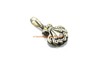 92.5 Sterling Silver Flaming Jewels Tibetan Bum Counter - Mala Counters - Mala Jewel Counters Handmade Bum Counters - SS8017-1