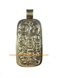 LARGE Long Unique Carved Bone Protector Guardian Tibetan Pendant - Ethnic Tribal Himalayan One of a Kind Handmade Jewelry- WM7402A