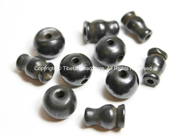 5 SETS - Tibetan Dark Black Bone Guru Bead Sets - 11-13mm - Black Bone –  TibetanBeadStore