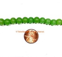 8mm Larimar Round Beads - 1 STRAND Round Light Green Color Larimar Beads - 15 Inches Approx 55 Beads - Jewelry Bead Supplies - GM103