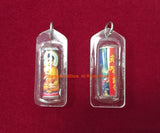 Encased Buddha & Tibetan Mantra Charm Amulet Pendant - Buddha Pendant Jewelry Supplies Nepal Tibetan Pendant- WM7720