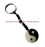 Ethnic Handmade Carved Yin Yang Design Keychain Keyring - Handmade Ethnic Keychains - KC106