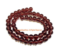 8mm Amethyst Color Beads - 1 STRAND - Round Amethyst Color Beads - 15 Inches Strand Approx 50 Beads - Jewelry Bead Supplies - GM102