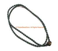 Handwoven Cord Necklace 4mm Thick Cord 25" Necklace by TibetanBeadStore - Unisex Boho Surfer Jewelry Cord Choker © TibetanBeadStore - BK34C