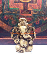 Ganesh Statue with Antique Finish from Nepal - Ganesha Ganesh Ganpati - Meditation Supplies - HC144