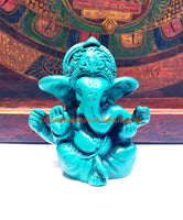 Green Color Ganesh Statue - Handmade Ganesha Ganesh Ganpati - Meditation Supplies - HC150