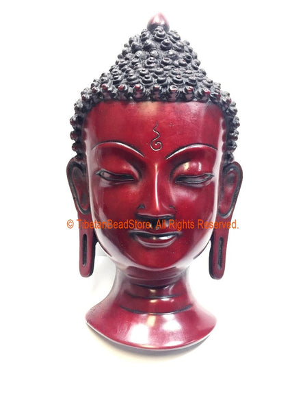 Buddha Head - 8" Handmade Buddha Head Wall Hanging - Buddha Mask - Meditation Supplies - HC152