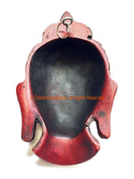 Buddha Head - 6.5" Handmade Buddha Head Wall Hanging - Buddha Mask - Meditation Supplies - HC153