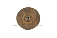 Tibetan OM Mani Padme Hung Mantra Carved Handcrafted Wood Incense Burner - IB97