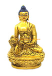 Tibetan Buddha Handpainted Statue - 4 1/2" Buddha Statue - HC55