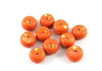 2 BEADS - Tibetan Coral Resin Beads - Ethnic Tribal Resin Coral Beads - Ethnic Beads - Nepalese Tibetan Beads - B3303-2