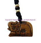 Ethnic Handmade Carved Elephant Design Keychain Keyring - Handmade Ethnic Keychains - KC107
