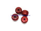 4 BEADS Red Color Crackle Resin Beads - Crackle Resin Colored Beads - Red Beads - B3200-4