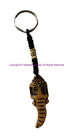 Ethnic Handmade Carved Ganesha Ganesh Ganesa Design Keychain Keyring - Handmade Ethnic Keychains - KC112