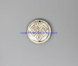 Ethnic Tibetan Endless Knot Design Bone Charm Pendant - Handmade TibetanBeadStore Tribal Bone Pendant- WM7931-1