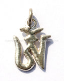 3 PENDANTS - Handcrafted Small Tibetan OM Mantra Charm PendantS - Small Om Aum Ohm Mantra Charm Pendant - Buddhist Yoga Jewelry - Wm4832-3
