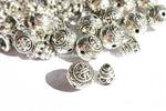 2 Sets - Light Weight Tibetan Silver 3 Hole Guru Bead Sets - Guru Beads - Mala Making Supplies - GB42-2
