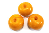 3 BEADS LARGE Tibetan Amber Copal Resin Beads - Ethnic Tibetan Copal Amber Resin Beads - TibetanBeadStore - B3342