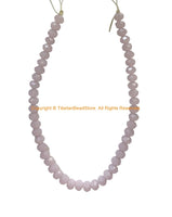 Faceted Rondelle Rose Quartz Gemstone Beads 4mm x 6mm Size Beads - Gemstone Beads Strand - Spacer Beads Gemstone Beads - GS41