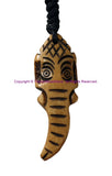 Ethnic Handmade Carved Ganesha Ganesh Ganesa Design Keychain Keyring - Handmade Ethnic Keychains - KC112