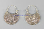 Beautiful Handmade Ethnic Tribal Silver Earrings - Handmade Real Sterling Silver Jewelry - SS8049