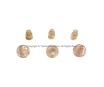 3 Sets - 10mm Size Natural Rose Quartz 3 Hole Guru Bead Sets - Guru Beads - Mala Making Supplies - GB99-3