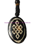 Ethnic Handmade Carved Endless Knot Design Keychain Keyring - Handmade Ethnic Keychains - KC101