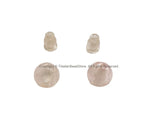 2 Sets - 10mm Size Natural Rose Quartz 3 Hole Guru Bead Sets - Guru Beads - Mala Making Supplies - GB99-2