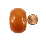 LARGE Tibetan Amber Copal Resin Bead - Ethnic Tibetan Copal Amber Resin Beads - 1 BEAD- TibetanBeadStore - A3261